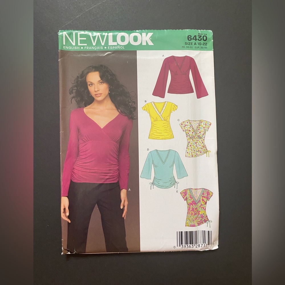 New Look 6430 sewing pattern